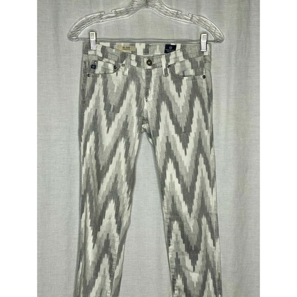 AG Adriano Goldschmied Gray The Stilt Cigarette Leg Jeans 24 - Picture 2 of 5